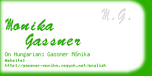 monika gassner business card